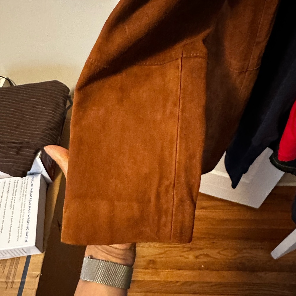 Mango Tan Suede Women's Blazer. Price is firm. NOT ACCEPTING OFFERS - Picture 14 of 16